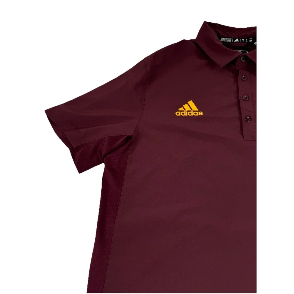 Adidas Arizona State Sun Devils Player Issue Polo Shirt Maroon Men's Medium